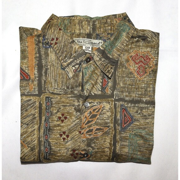 Tori Richard Honolulu Men's Short Sleeve Button Front Shirt‎ Size 2XB - Picture 4 of 7